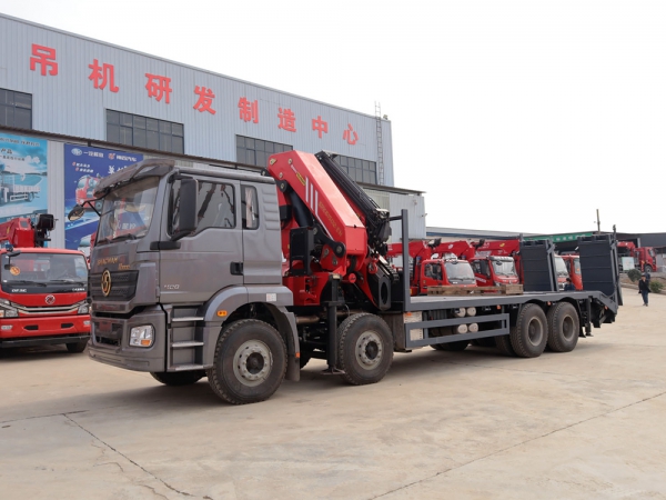 陜汽德龍前四后八30噸折臂隨車吊