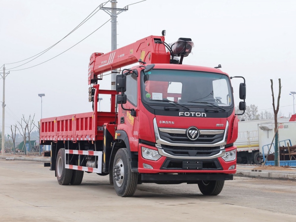 福田奧鈴8噸直臂式隨車吊